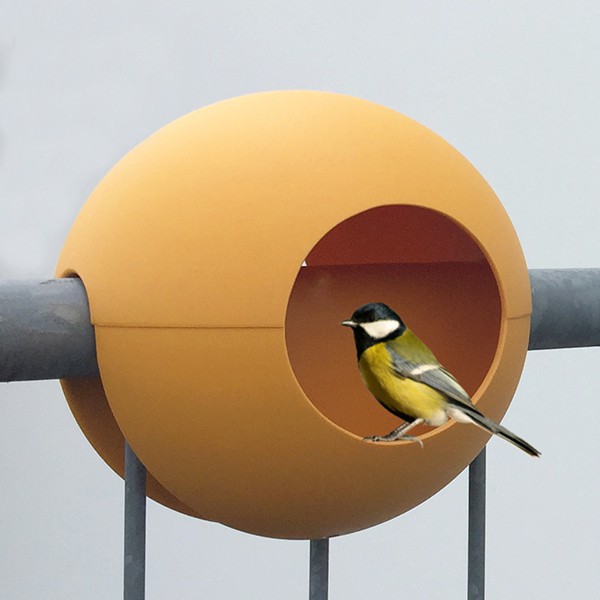 Mangeoire à oiseaux en verre Transparent, balcon à hauteur